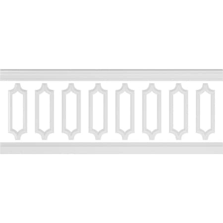 Ekena Millwork 94 1/2"L (Adjustable 36"H to 40"H) Ashford Scalloped Panel Traditional Wainscot Paneling Kit WPKUSC041P036